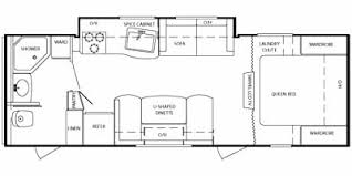 Floor Plan for Bullet Lite Travel Trailer